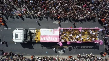 Pride Parade Tel aviv beach Stock Footage 86031432