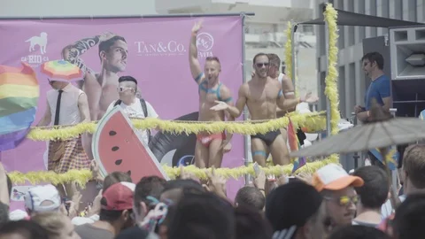 Pride Parade, Tel Aviv Stock Footage 108078323