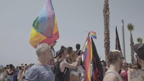 Pride Parade, Tel Aviv 스톡 동영상 108084521