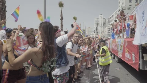 Pride Parade, Tel Aviv 스톡 동영상 108086306