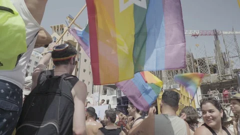 Pride Parade, Tel Aviv 스톡 동영상 108087384