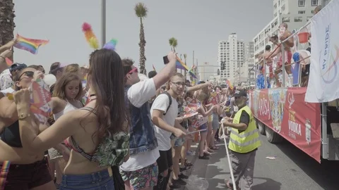 Pride Parade, Tel Aviv 스톡 동영상 108087385