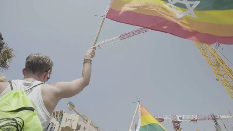 Pride Parade, Tel Aviv 스톡 동영상 108088857