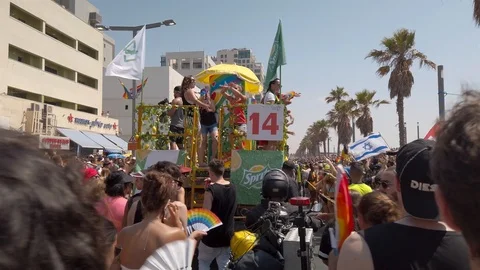 Pride parade TLV Stock Footage 116756028