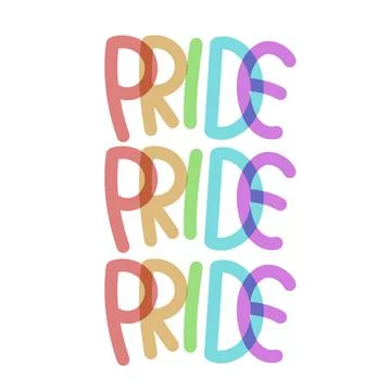 Pride pride pride rainbow Stock Illustration