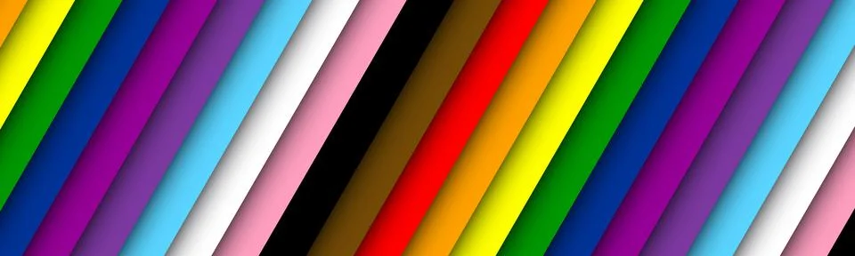 Pride rainbow abstract background vector, Pride month pattern for social me.. Stock-Illustration