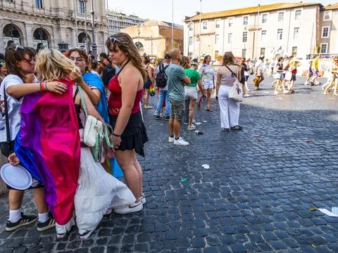 PRIDE ROMA 2025 Stock Photos