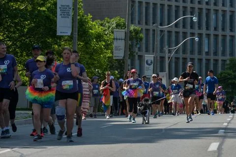 Pride run 2019 in Toronto Stock Photos