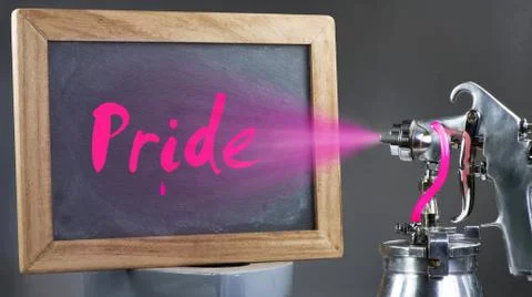 The Pride Sign. Stock Photos