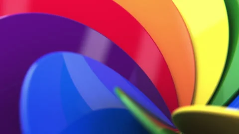 Pride Swirl in rainbow colors Stock Footage 251245173