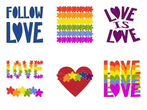 Pride symbol. Vector illustration on white background Stock Illustration