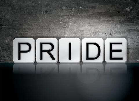 Pride Tiled Letters Concept and Theme Stock Illustration