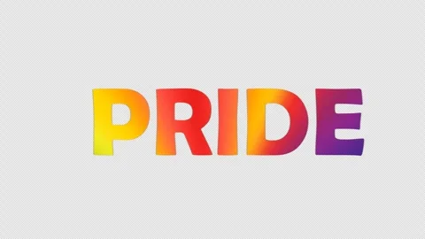 Pride typography Animation ,Lgbt pride rainbow text Stock Footage 248207728