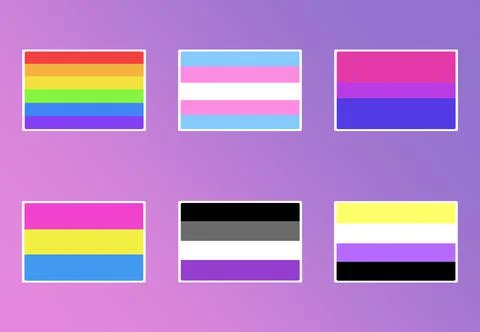 Prideflags Backround Stockillustratie