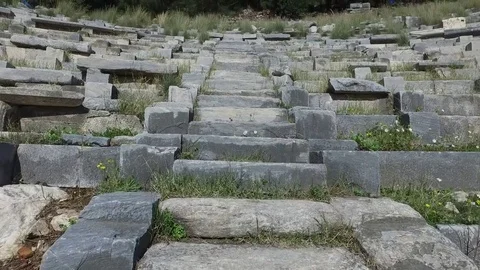 Priene Ancient City View Stock Footage 73408832