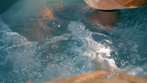 The priest blesses the water Stock Footage 129446993