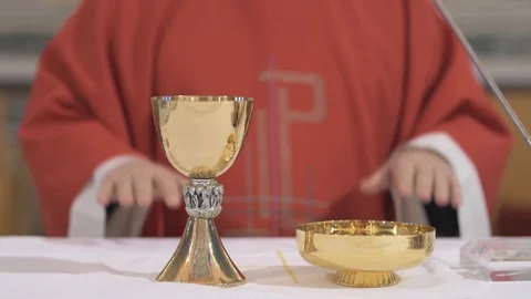 Priest blessing Video stock 89974532