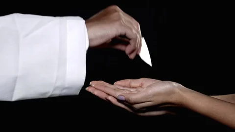 Priest giving first communion bread Stock Footage 103411521