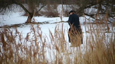 Priest going to the temple Stock Footage 8551959