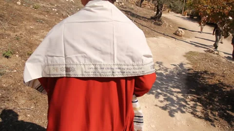 Priest in Nazareth Stock Footage 32151424