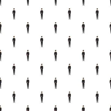 Priest pattern repeating background for christian concepts Stock Illustration
