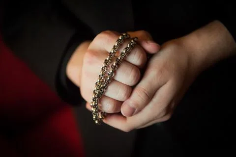 Priest's Prayers Stock Photos