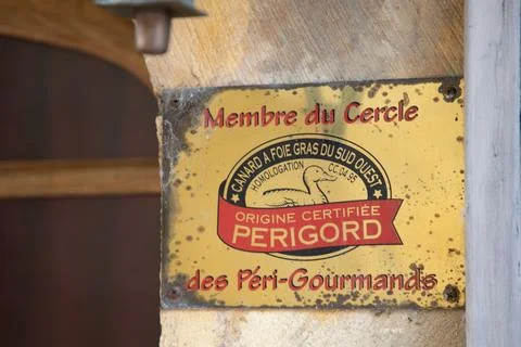 Prigueux , Aquitaine France - 01 07 2023 : cercle des peri-gourmands Perigo.. Stock Photos