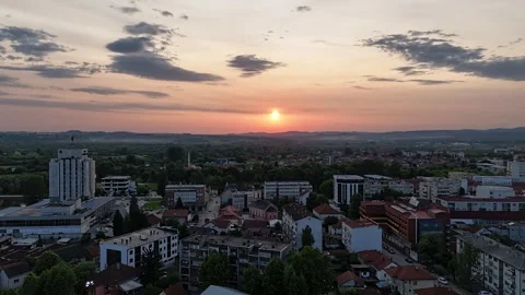 Prijedor sunset hyperlapse 05.06.2025 Stock Footage 312413271