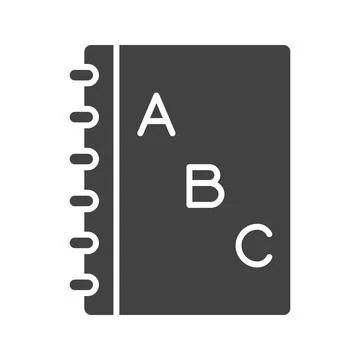 Primary Book Icon Image. Illustrazione stock