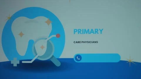 Primary Care Physicians inscription on light blue background. Graphic Stock Footage 270576141