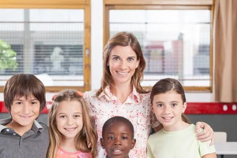 Primary classroom Foto stock