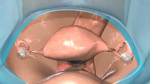 The primary role of the fallopian tubes is to transport eggs from the ovaries Stock Illustration