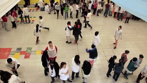 Primary School Students and Teachers During Recess in Public School, Argentina Vídeos de archivo 313245866