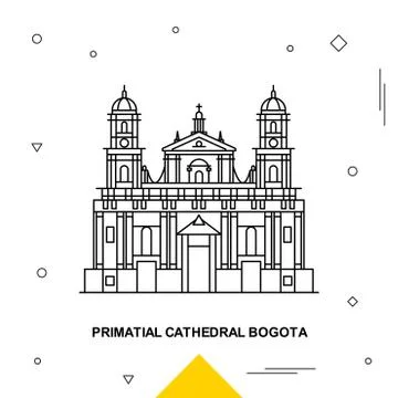 PRIMATIAL CATHEDRAL BOGOTA Ilustración de archivo