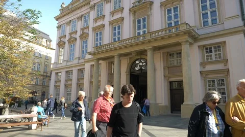 Primatial Palace in Bratislava Stock Footage 120539431