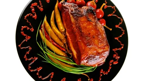 Prime beef on black Vídeos de archivo 57626861