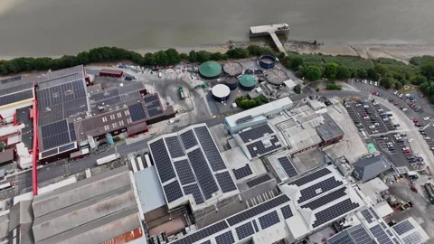 Prime Grannagh location for a meat processing and European export facility Stock Footage 345010257