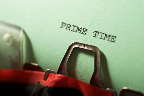 Prime time concept Stock Photos