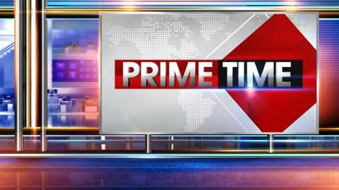 Prime time Virtual studio Illustration