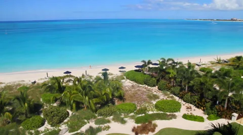 Prime view from ocean front property balcony Stock Footage 37565281