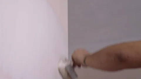 Priming on the wall Video stock 94998023