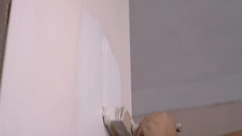 Priming on the wall 库存影片 94998210