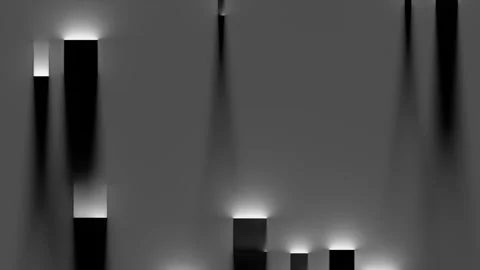 Primitive Edges: Contrasting Contours in 3D Construction Video stock 282543965