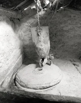 Primitive flourmill in Nepal Stock Photos