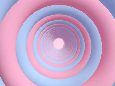 Primitive geometric shapes abstract background, pastel colors, 3D render. Stock Illustration