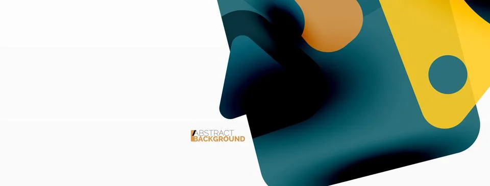 Primitive geometric shapes - line, triangle, square and circle composition Stock Illustration