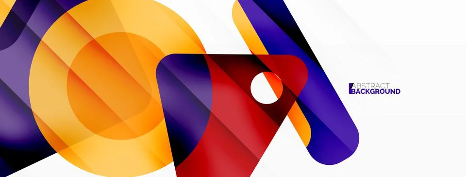 Primitive geometric shapes - line, triangle, square and circle composition 스톡 일러스트