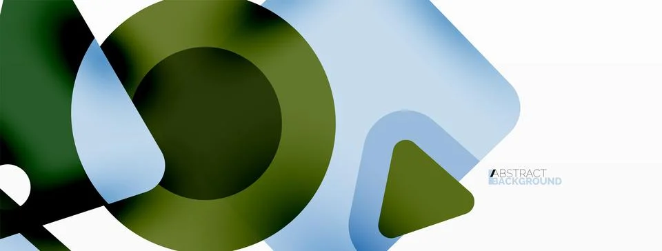 Primitive geometric shapes - line, triangle, square and circle composition 스톡 일러스트