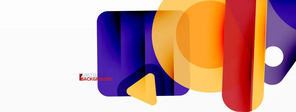 Primitive geometric shapes - line, triangle, square and circle composition イラスト素材