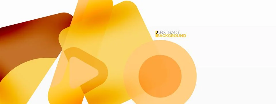 Primitive geometric shapes - line, triangle, square and circle composition Stock Illustration